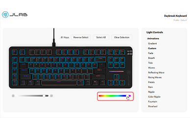 Customizing Lighting on Daybreak and Midnight Keyboards